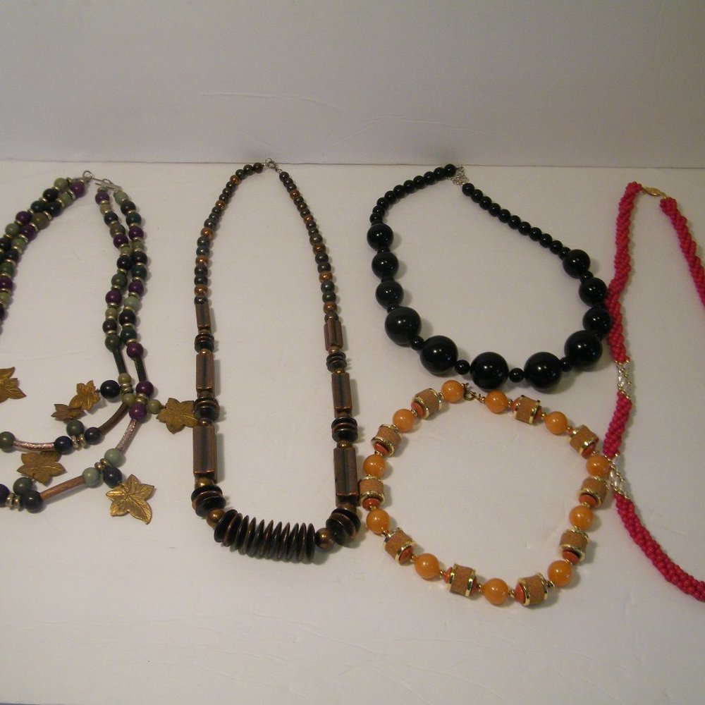 Necklace Lot of 5 see photos